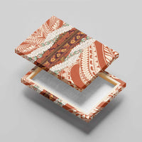 Aloha Hawaii Mikioi Lei Canvas Wall Art Beige Tropical Flower Pattern LT14 - Polynesian Pride