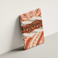 Aloha Hawaii Mikioi Lei Canvas Wall Art Beige Tropical Flower Pattern LT14 - Polynesian Pride