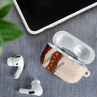 Aloha Hawaii Mikioi Lei AirPods Case Cattail Red Tropical Flower Pattern LT14 - Polynesian Pride