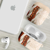 Aloha Hawaii Mikioi Lei AirPods Case Cattail Red Tropical Flower Pattern LT14 - Polynesian Pride