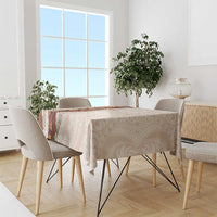 Aloha Hawaii Mikioi Lei Tablecloth Cattail Red Tropical Flower Pattern - Polynesian Pride