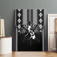 Mabuhay Philippines Festival Canvas Wall Art Filipino Map Black White Igorot Pattern