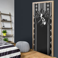 Mabuhay Philippines Festival Door Cover Filipino Map Black White Igorot Pattern