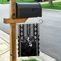 Mabuhay Philippines Festival Garden Flag Filipino Map Black White Igorot Pattern