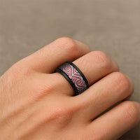 New Zealand Maori Maui Koru Kowhaiwhai Motif Spinner Ring LT14 - Polynesian Pride