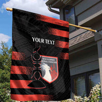 Custom New Caledonia Football Garden Flag Allez Les Cagous Polynesian Pattern