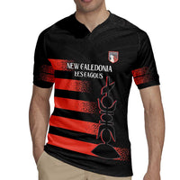 Custom New Caledonia Football Rugby Jersey Allez Les Cagous Polynesian Pattern