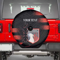 Custom New Caledonia Football Spare Tire Cover Allez Les Cagous Polynesian Pattern