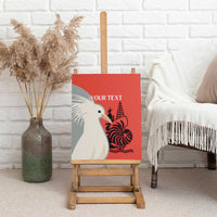 Custom Nouvelle-Caledonie Football Canvas Wall Art Allez Les Cagous Simple Style LT14 - Polynesian Pride