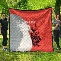 Custom Nouvelle-Caledonie Football Quilt Allez Les Cagous Simple Style