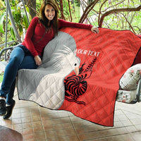 Custom Nouvelle-Caledonie Football Quilt Allez Les Cagous Simple Style