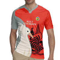 Custom Nouvelle-Caledonie Football Rugby Jersey Allez Les Cagous Simple Style