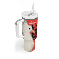 Custom Nouvelle-Caledonie Football Tumbler With Handle Allez Les Cagous Simple Style LT14 - Polynesian Pride