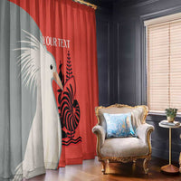 Custom Nouvelle-Caledonie Football Window Curtain Allez Les Cagous Simple Style LT14 - Polynesian Pride