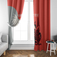 Custom Nouvelle-Caledonie Football Window Curtain Allez Les Cagous Simple Style LT14 - Polynesian Pride