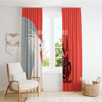 Custom Nouvelle-Caledonie Football Window Curtain Allez Les Cagous Simple Style LT14 - Polynesian Pride