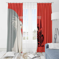 Custom Nouvelle-Caledonie Football Window Curtain Allez Les Cagous Simple Style LT14 - Polynesian Pride