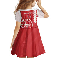 Custom Tahiti Football Family Matching Off Shoulder Short Dress and Hawaiian Shirt Go Toa Aito