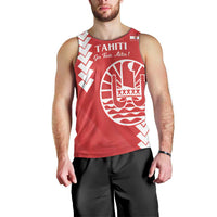 Custom Tahiti Football Men Tank Top Go Toa Aito LT14 - Polynesian Pride