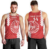 Custom Tahiti Football Men Tank Top Go Toa Aito LT14 - Polynesian Pride