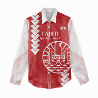 Custom Tahiti Football Women Casual Shirt Go Toa Aito