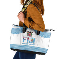 Custom Fiji Tapa Football Leather Tote Bag Go Bula Boy!