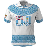 Custom Fiji Tapa Football Polo Shirt Go Bula Boy!