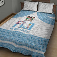 Custom Fiji Tapa Football Quilt Bed Set Go Bula Boy!