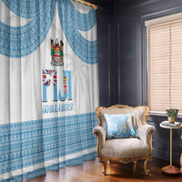 Custom Fiji Tapa Football Window Curtain Go Bula Boy!