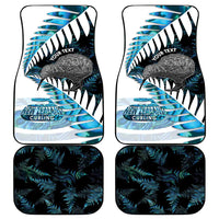 New Zealand Silver Fern Curling Personalised Car Mats Aotearoa Kiwi Ponga Paua Shell Version LT14 - Polynesian Pride