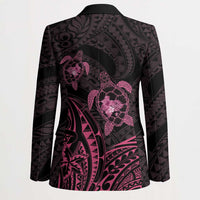 Pink Black Polynesia Floral Sea Turtle Blazer LT14 - Polynesian Pride
