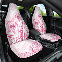 Pink White Polynesia Floral Sea Turtle Car Seat Cover LT14 One Size White - Polynesian Pride