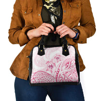 Pink White Polynesia Floral Sea Turtle Shoulder Handbag LT14 - Polynesian Pride