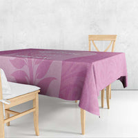 Custom New Zealand Silver Fern Rugby 2025 Tablecloth All Black Aotearoa Maori Pink