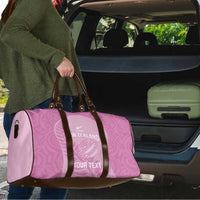 Custom New Zealand Silver Fern Rugby 2025 Travel Bag All Black Aotearoa Maori Pink - Polynesian Pride