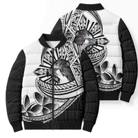 Philippines Eagle Sun Bomber Puffer Jacket Filipino Agila Polynesian Tattoo Black Color LT14 - Polynesian Pride