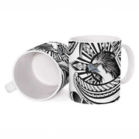 Philippines Eagle Sun Ceramic Mug Filipino Agila Polynesian Tattoo Black Color LT14 - Polynesian Pride