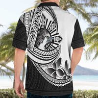 Philippines Eagle Sun Hawaiian Shirt Filipino Agila Polynesian Tattoo Black Color