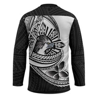 Philippines Eagle Sun Hockey Jersey Filipino Agila Polynesian Tattoo Black Color LT14 - Polynesian Pride