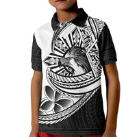 Philippines Eagle Sun Kid Polo Shirt Filipino Agila Polynesian Tattoo Black Color LT14 Kid Black - Polynesian Pride
