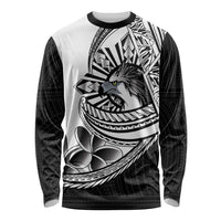 Philippines Eagle Sun Long Sleeve Shirt Filipino Agila Polynesian Tattoo Black Color LT14 Unisex Black - Polynesian Pride