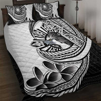 Philippines Eagle Sun Quilt Bed Set Filipino Agila Polynesian Tattoo Black Color LT14 Black - Polynesian Pride