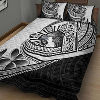 Philippines Eagle Sun Quilt Bed Set Filipino Agila Polynesian Tattoo Black Color LT14 - Polynesian Pride