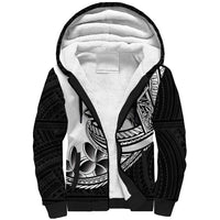 Philippines Eagle Sun Sherpa Hoodie Filipino Agila Polynesian Tattoo Black Color LT14 Unisex Black - Polynesian Pride