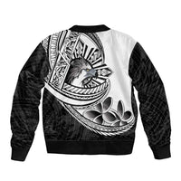Philippines Eagle Sun Sleeve Zip Bomber Jacket Filipino Agila Polynesian Tattoo Black Color LT14 - Polynesian Pride