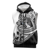 Philippines Eagle Sun Sleeveless Zip Hoodie Filipino Agila Polynesian Tattoo Black Color LT14 Black - Polynesian Pride