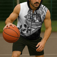 Philippines Eagle Sun Sleeveless Zip Hoodie Filipino Agila Polynesian Tattoo Black Color LT14 - Polynesian Pride