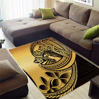 Philippines Eagle Sun Area Rug Filipino Agila Polynesian Tattoo Gold Color LT14 - Polynesian Pride