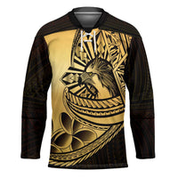 Philippines Eagle Sun Hockey Jersey Filipino Agila Polynesian Tattoo Gold Color LT14 Unisex Gold - Polynesian Pride