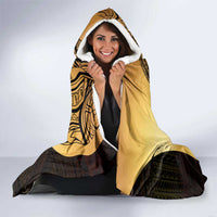 Philippines Eagle Sun Hooded Blanket Filipino Agila Polynesian Tattoo Gold Color LT14 - Polynesian Pride
